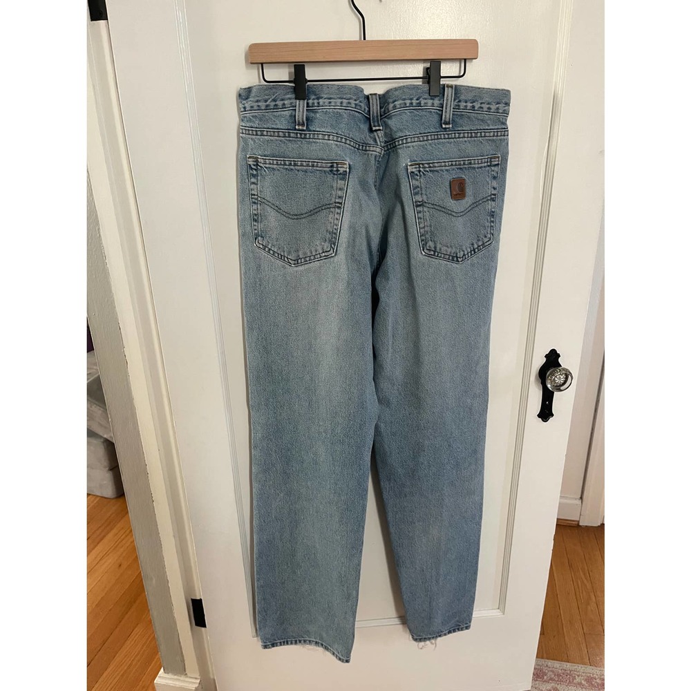 Carhartt Men’s Distressed Jeans 36x34 BV60 LVB - Picture 7 of 8